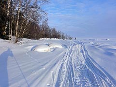 След снегохода След снегохода